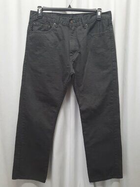 Levi's 505 Regular Fit Jeans - Charcoal Gray - Men’s W36 L29 (Actual 35" x 28")
